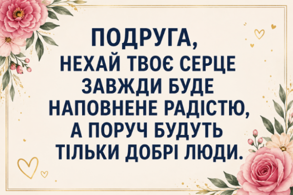 привітання з днем народження подрузі картинка