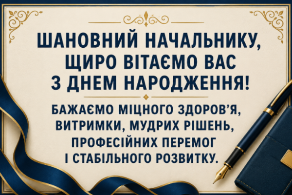 привітання з днем народження начальнику картинка