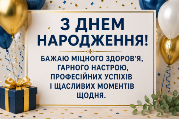 привітання з днем народження колезі картинка