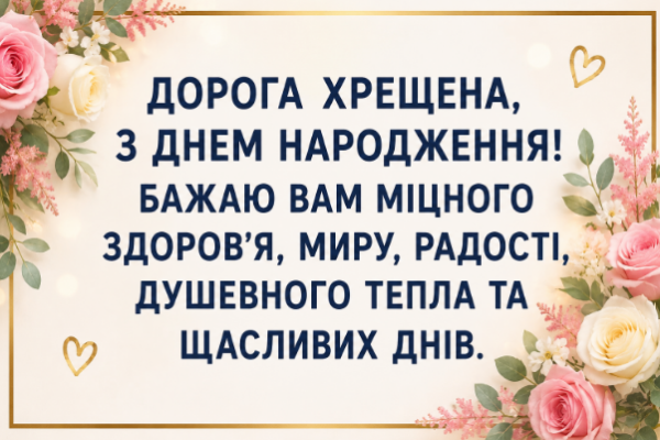 привітання з днем народження хрещеній картинка