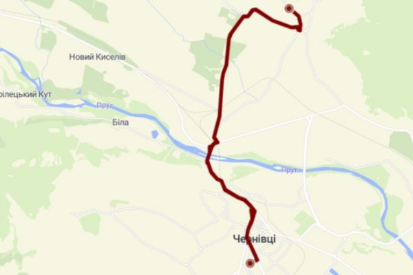 13 маршрутка Чернівці маршрут