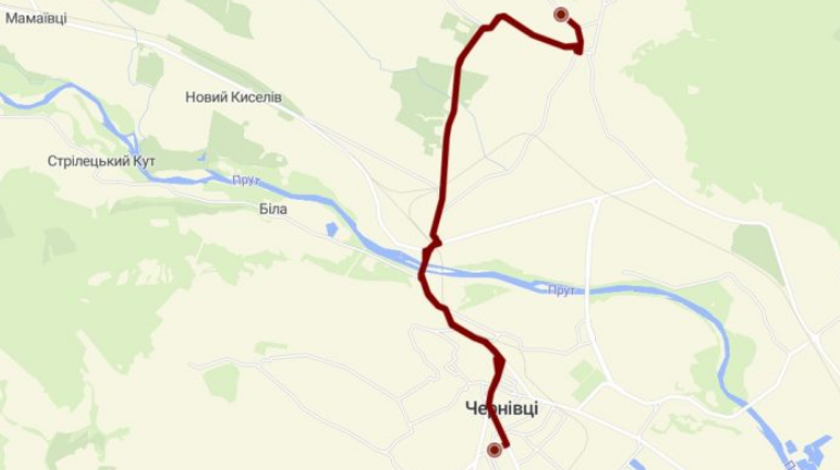 13 маршрутка Чернівці маршрут