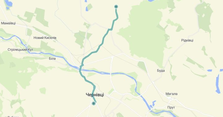 15К маршрутка Чернівці маршрут