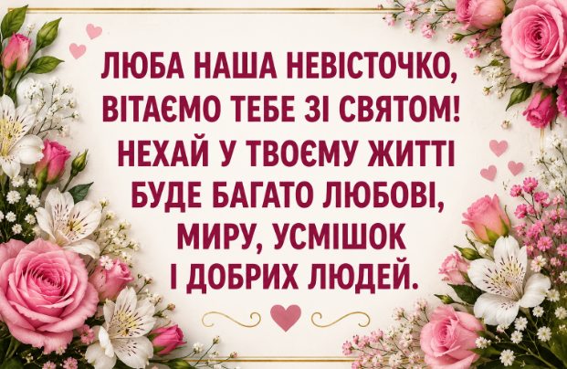 привітання з днем народження невістці картинка