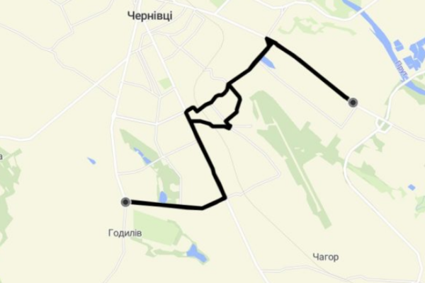 20 маршрутка Чернівці маршрут