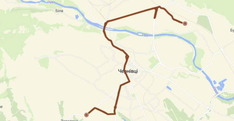 21 маршрутка Чернівці маршрут