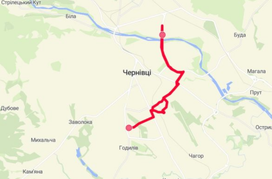 31 маршрутка Чернівці маршрут