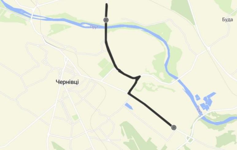 33 маршрутка Чернівці маршрут