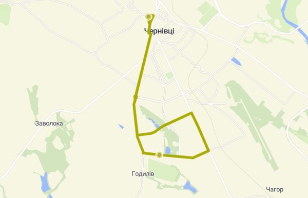 8А маршрутка Чернівці маршрут