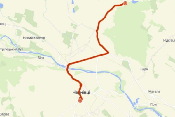 36 маршрутка Чернівці маршрут