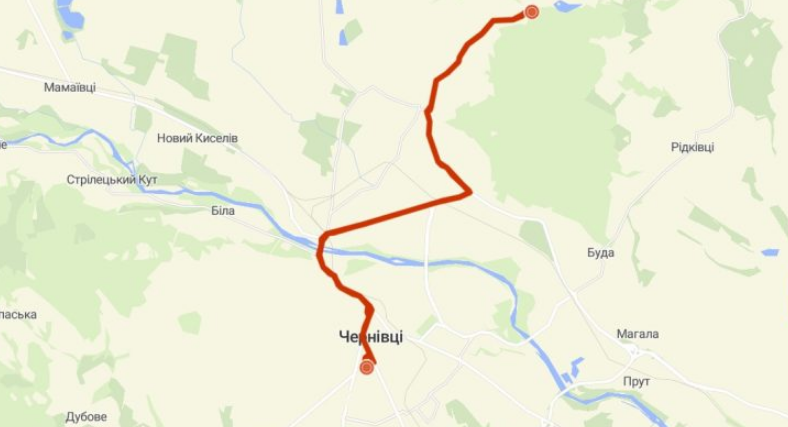 36 маршрутка Чернівці маршрут