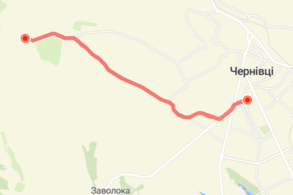 4 маршрутка Чернівці маршрут