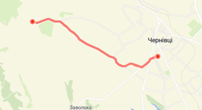 4 маршрутка Чернівці маршрут
