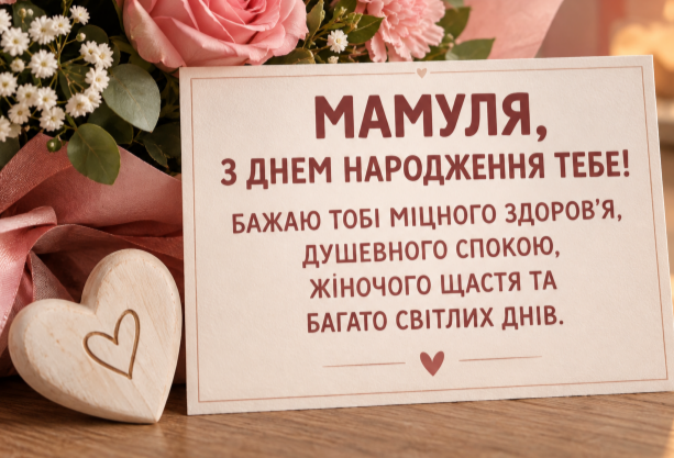 Мамуля з днем народження відкритка